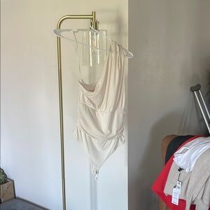 Elegant White Women's Intimate Bodysuit